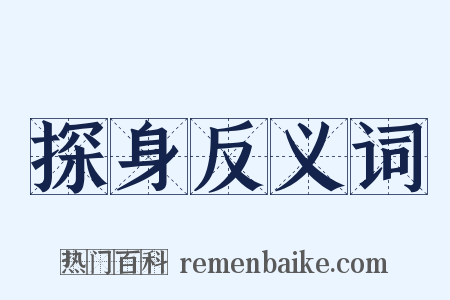 探身反义词是什么意思的图片